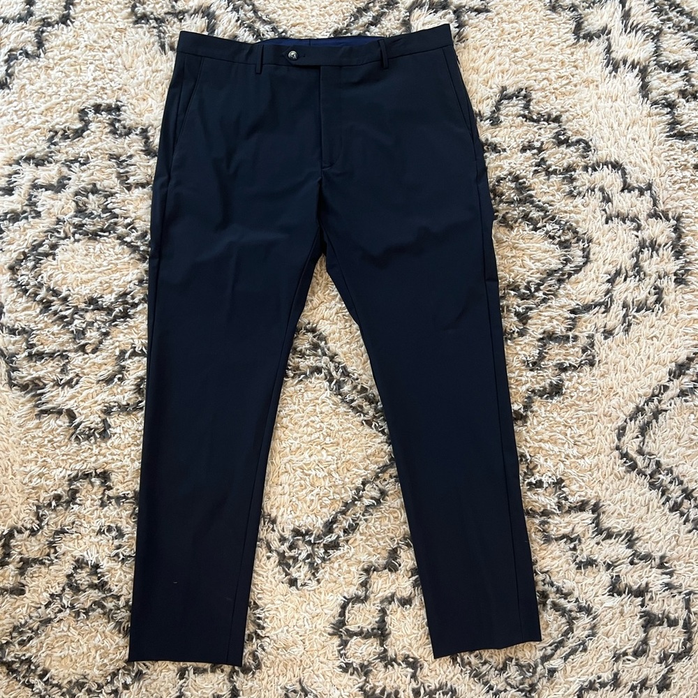Men’s Zanella Active Stretch Noah Trouser Dress Pants Size 38 Vicenza Italy Made